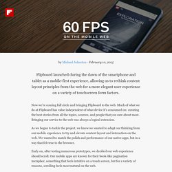 60fps on the mobile web — Flipboard Engineering