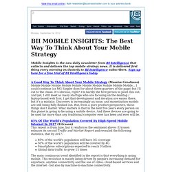 BII MOBILE INSIGHTS: The Best Way To Think About Your Mobile Strategy