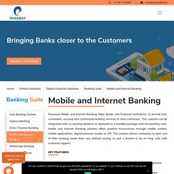 Mobile and Internet Banking