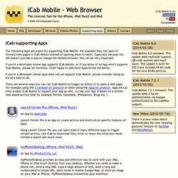 iCab Mobile - The Internet Taxi for the iPhone, iPod Touch and iPad