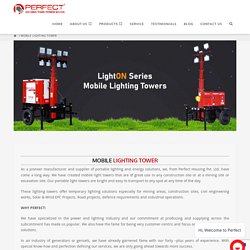 Mobile lighting towers for hire