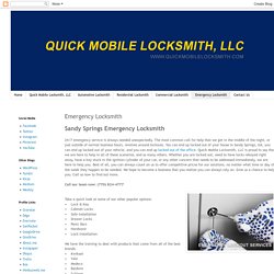 Quick Mobile Locksmith, LLC: Emergency Locksmith