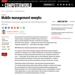 Mobile management morphs