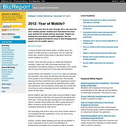 2012: Year of Mobile?