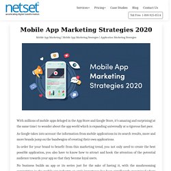 Mobile App Marketing Strategies 2020