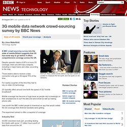 3G mobile data network crowd-sourcing map by BBC News