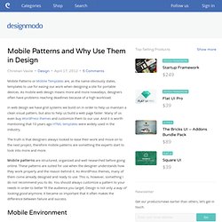 Mobile Patterns and Why Use Them in Design