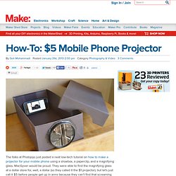 $5 Mobile Phone Projector