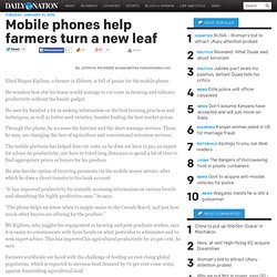 Mobile phones help farmers turn a new leaf  - Smart Company 