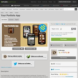 Mobile - Your Portfolio App