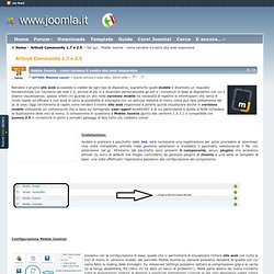 Mobile Joomla - come rendere il nostro sito web responsive