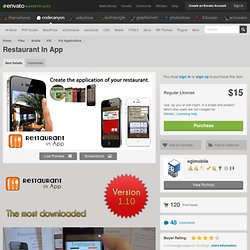 Mobile - Restaurant In App