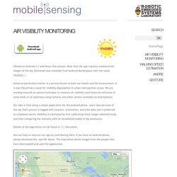 Mobile Sensing