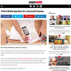 13 Best Mobile App Ideas For A Successful Startup