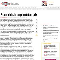 Free mobile, la surprise à tout prix