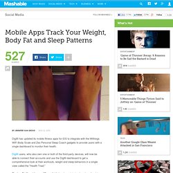 Mobile Apps Track Your Weight, Body Fat and Sleep Patterns