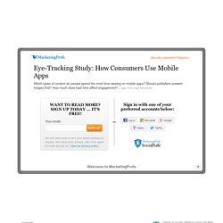 Eye-Tracking Study: How Consumers Use Mobile Apps