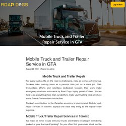 Mobile Truck and Trailer Repair Service in GTA - Road Dogs