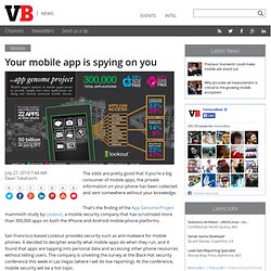 Your mobile app is spying on you