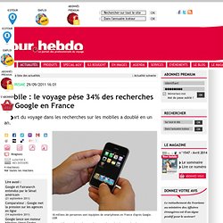 Mobile : le voyage pèse 34% des recherches de Google en France