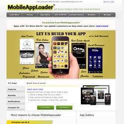 Build iPhone, iPad & Android Apps