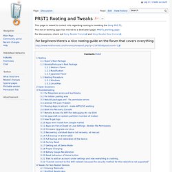 PRST1 Rooting and Tweaks