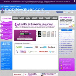 Compare mobile phone recycling sites