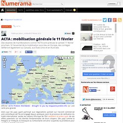 ACTA : mobilisation générale le 11 février