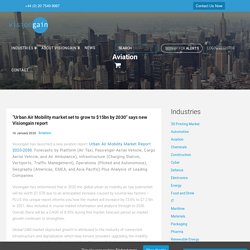 Urban Air Mobility market set to grow to $15bn by 2030