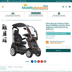 Drive Royale 4 Heavy Duty Sport Mobility Scooter (free engineer and ho