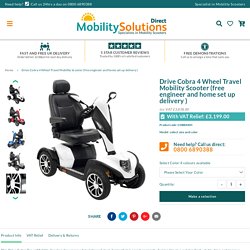 Advanced Drive Cobra 4 Wheel Travel Mobility Scooter