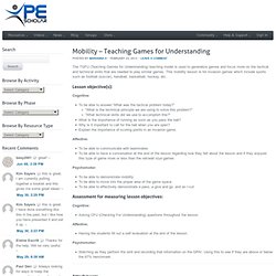 Mobility – Teaching Games for Understanding
