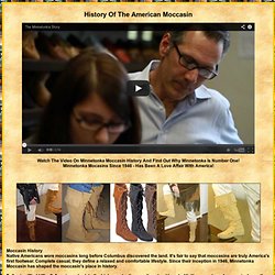 Moccasin History In America