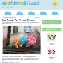 Free Pattern: Tiny Perching Pigeons
