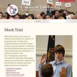 Mock Trial – Classroom Law Project
