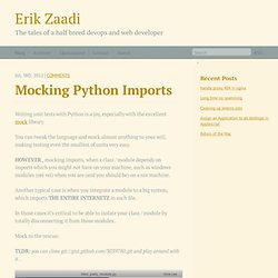 Mocking Python imports - Erik Zaadi