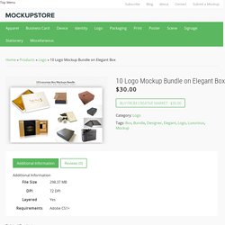 10 Logo Mockup Bundle on Elegant Box — Mockup Store