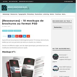 [Ressources] - 10 mockups de brochures au format PSD