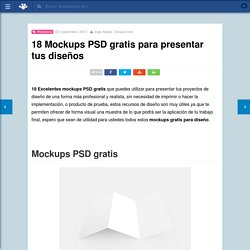 18 Mockups PSD gratis para presentar tus diseños