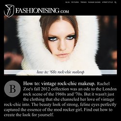 Mod rock chic makeup: how to