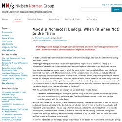 Modal & Nonmodal Dialogs: When (& When Not) to Use Them