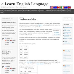 Verbos modales - English Modal Verbs - e Learn English Language