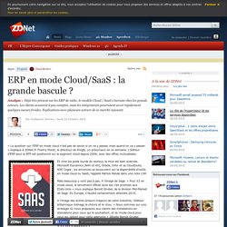 ERP en mode Cloud/SaaS : la grande bascule ?