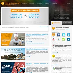 Agence Modedemploi - Communication interactive p?dagogique et ludique