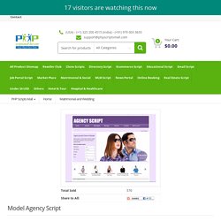 Model Agency Website Templates