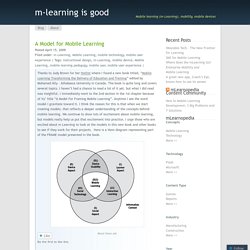 A Model for Mobile Learning