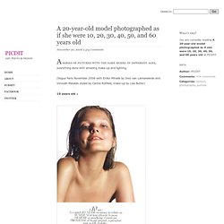A 20-year-old model photographed as if she were 10, 20, 30, 40, 50, and 60 years old « PICDIT