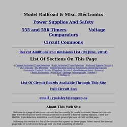 Model Railroad and Misc. Electronics