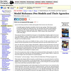 Model Releases: Pro Models and Their Agencies