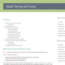 Model Training and Tuning